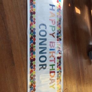 Connor hungry caterpillar birthday banner EUC